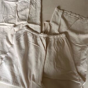 Cream linen Pants